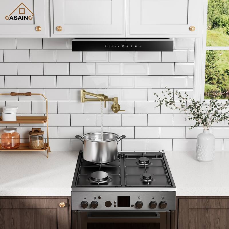 1.8 GPM Wall Mounted Mount Pot Filler Kitchen Faucet