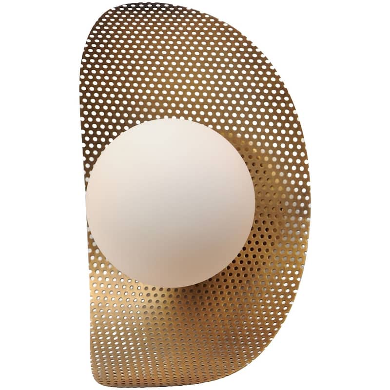Studio M SM32360SW Chips 11" Tall LED Wall Sconce by Mat Sanders - Natural Aged Brass