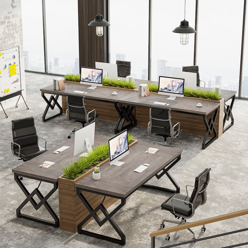 63-in Large Executive Desk, Home Office Computer Desk