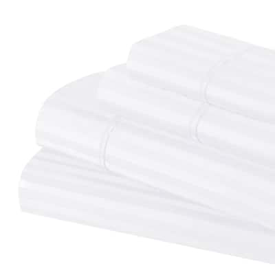 Superior Egyptian Cotton 300 Thread Count Stripe Deep Pocket Bed Sheet Set