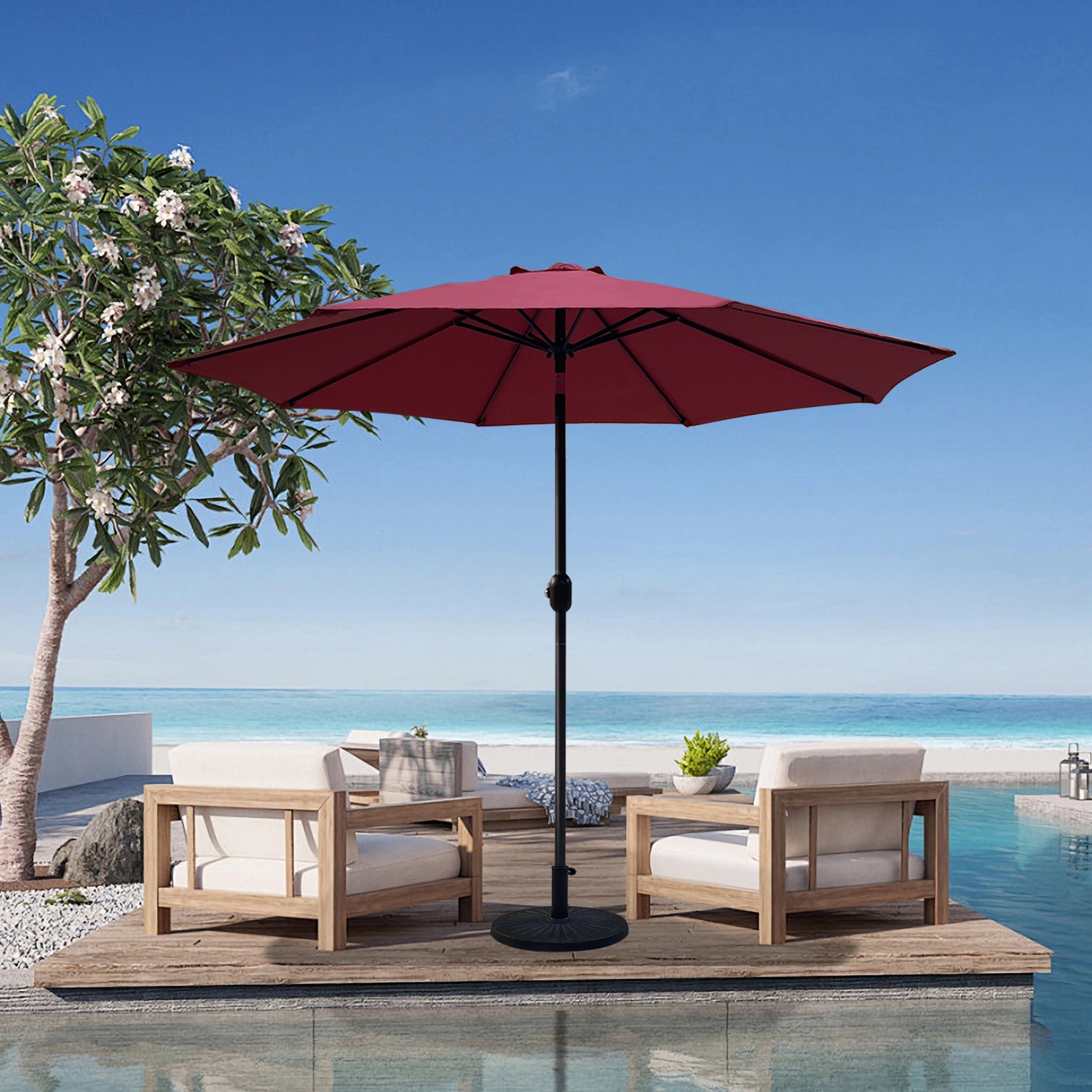 Umbrella and base set on sale