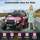 preview thumbnail 10 of 29, Ride on Car with 6 EVA Wheels&4WD, 24V Battery Powered Electric Car for Ages 3-6 Kids