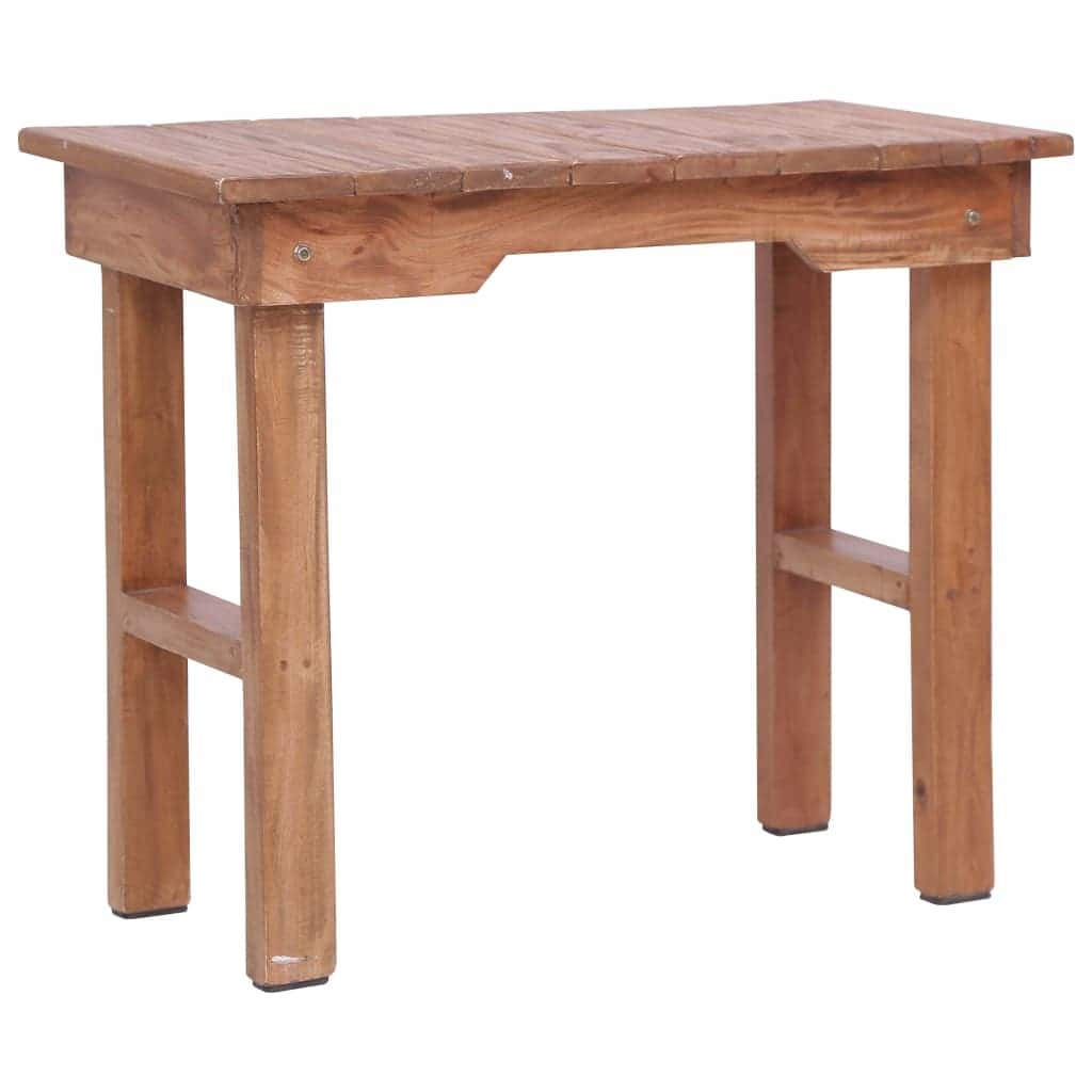 vidaXL End Table 27.6"x13.8"x23.6" Solid Wood Mahogany - 27.6" x 13.8" x 23.6"