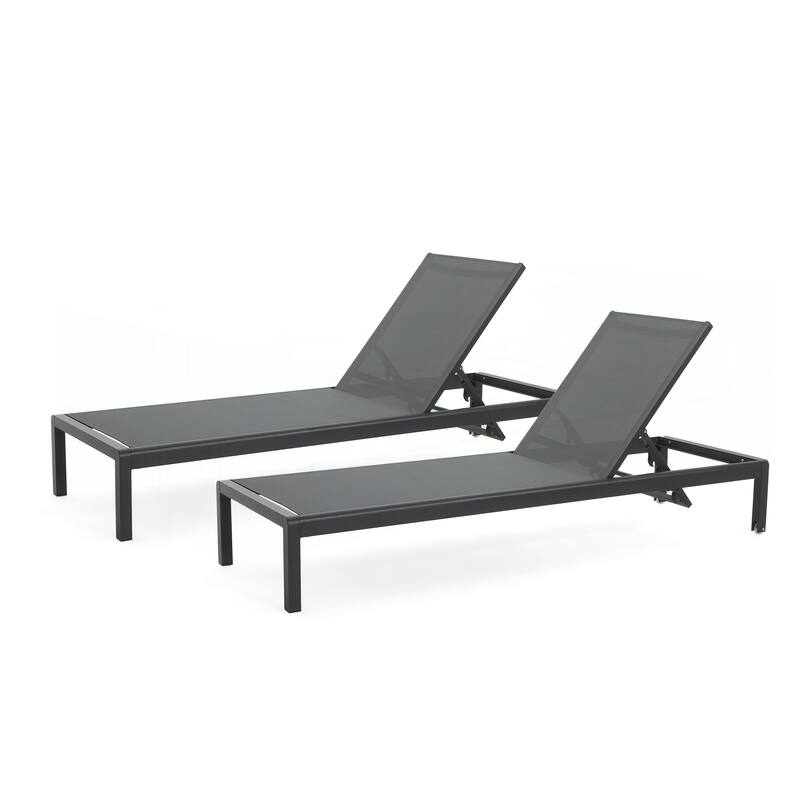 Outdoor Chaise Lounge Chair Set of 2