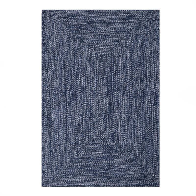 Superior Modern Rustic Bohemian Reversible Multi-Tone Braided Indoor Outdoor Area Rug