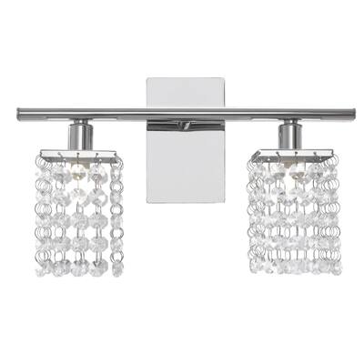 Eglo Pyton Wall Light with Chrome Finish and Crystal Strands
