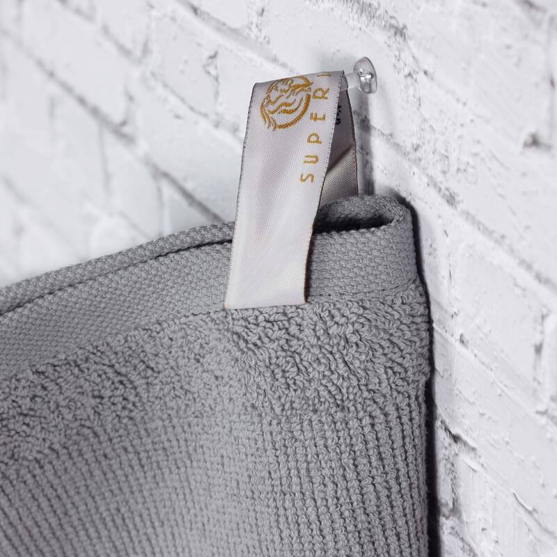 Superior Roma Cotton Assorted Ribbed Solid Towel Set of 12