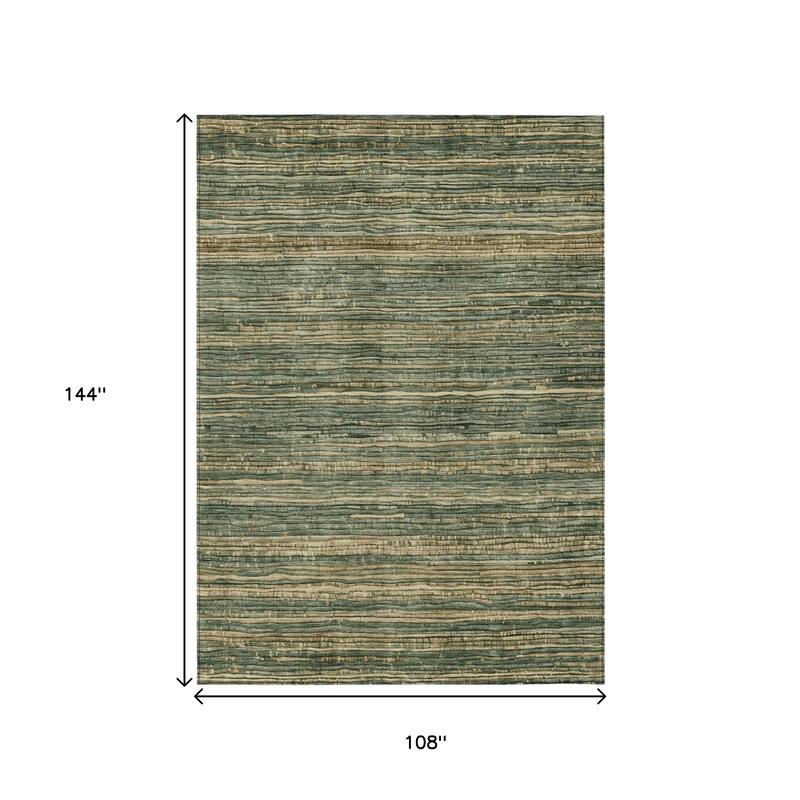 HomeRoots Striped Transitional Rectangle Outdoor Rug