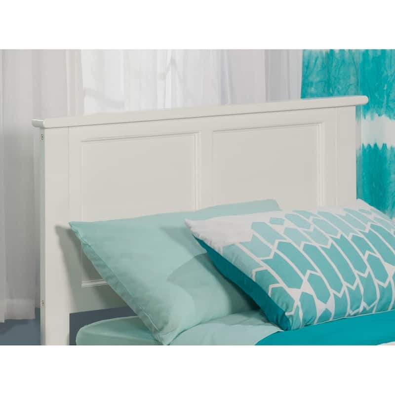Madison Headboard with Attachable Charger - White - Twin