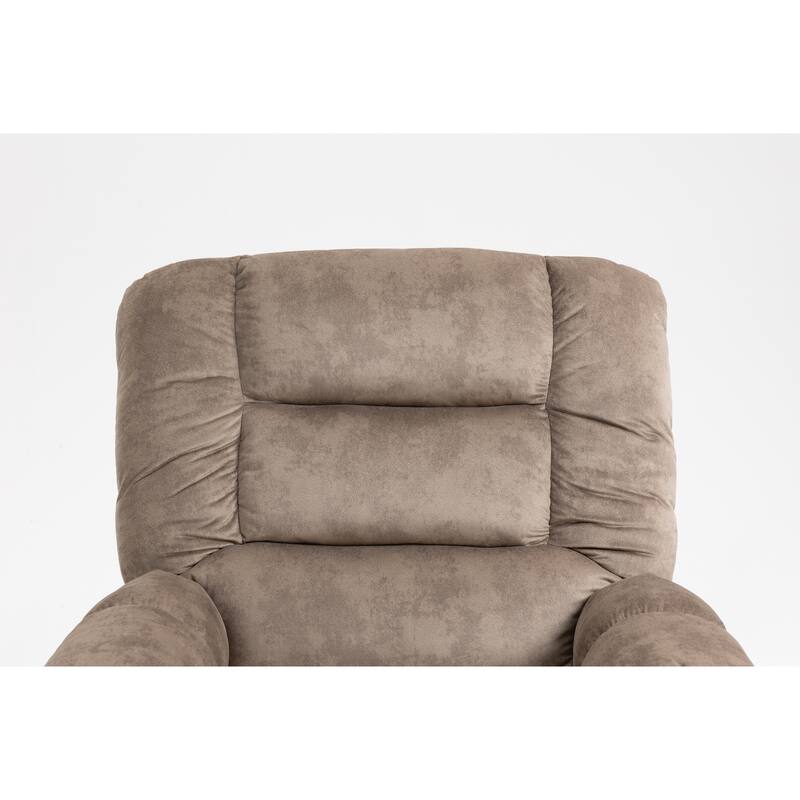 Power Lift Recliner Chair with Massage & Heat, Velvet Upholstered Electric Recliner, Lounge Sofa Chair with Side Pockets