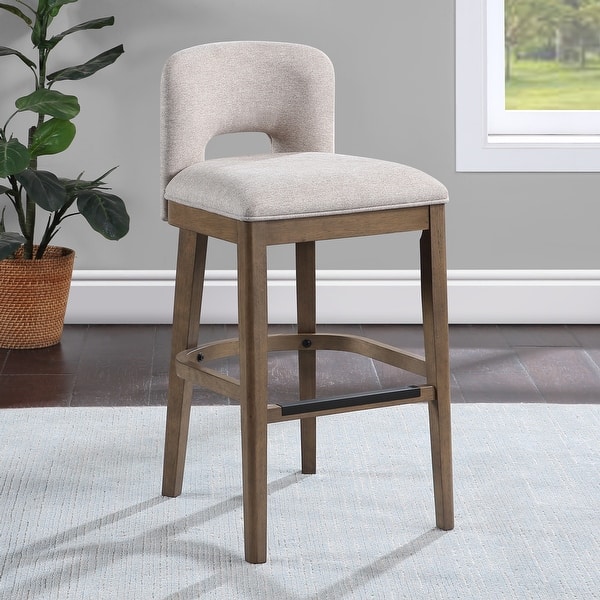 slide 2 of 6, Bayonne Solid Wood Bar Stool