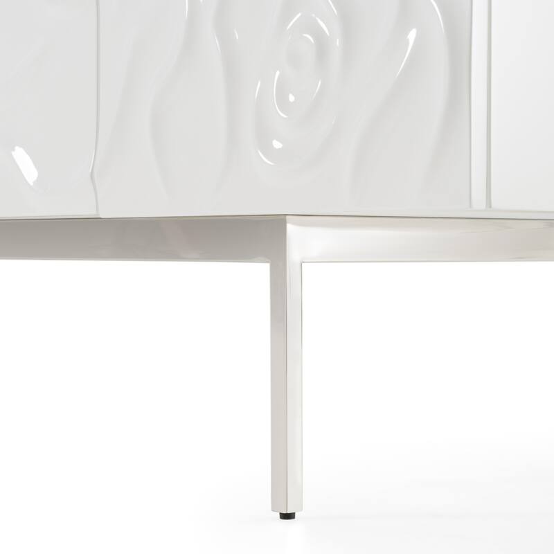 Modrest Gwen Modern White High Gloss Buffet
