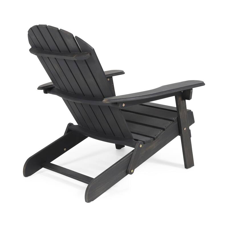 Hanlee Outdoor Rustic Acacia Wood Folding Adirondack Chair (Set of 2) by Christopher Knight Home