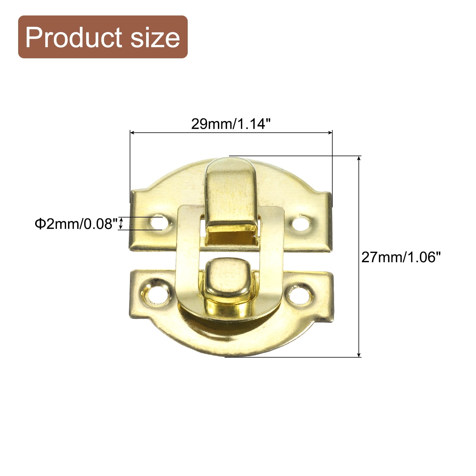 Hasp Clasp Latch Lock, Decorative Retro Box Toggle Latches Metal