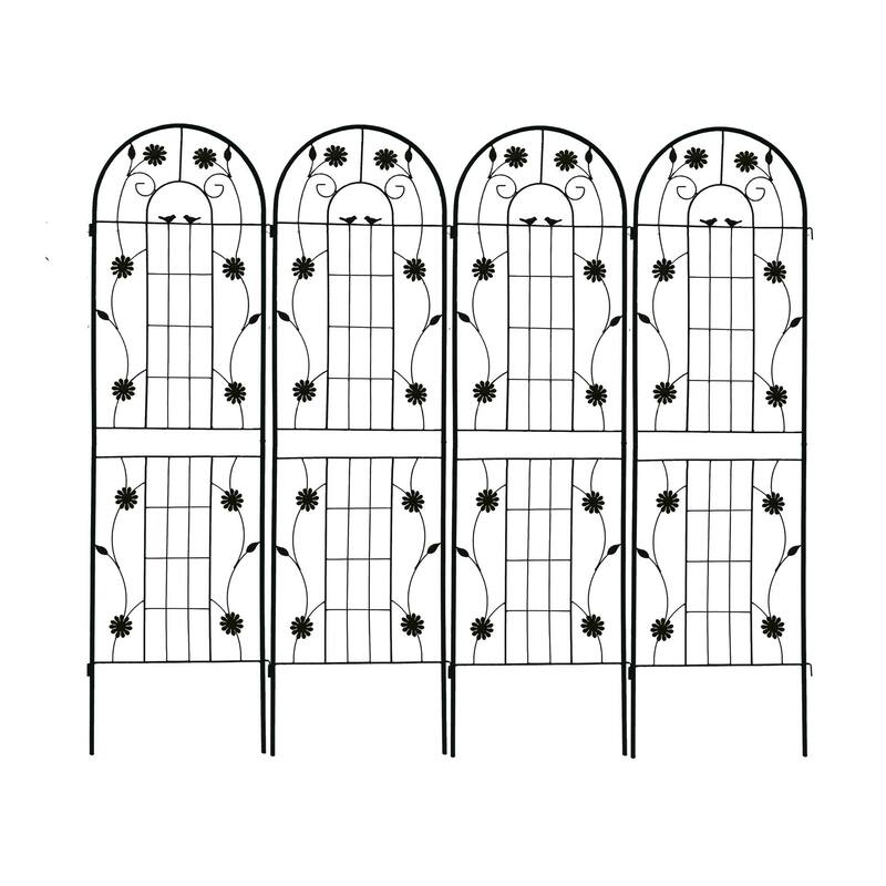 2 Pack Metal Garden Trellis 71" x 19.7" Rustproof Trellis for Climbing Plants Outdoor Flower Support
