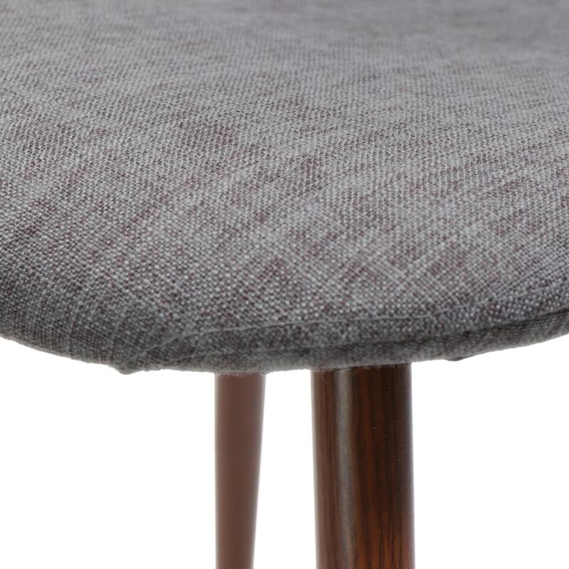 Fabric Dining Chair Set of 2 Round Back Accent Chairs Arc Lounge Chair