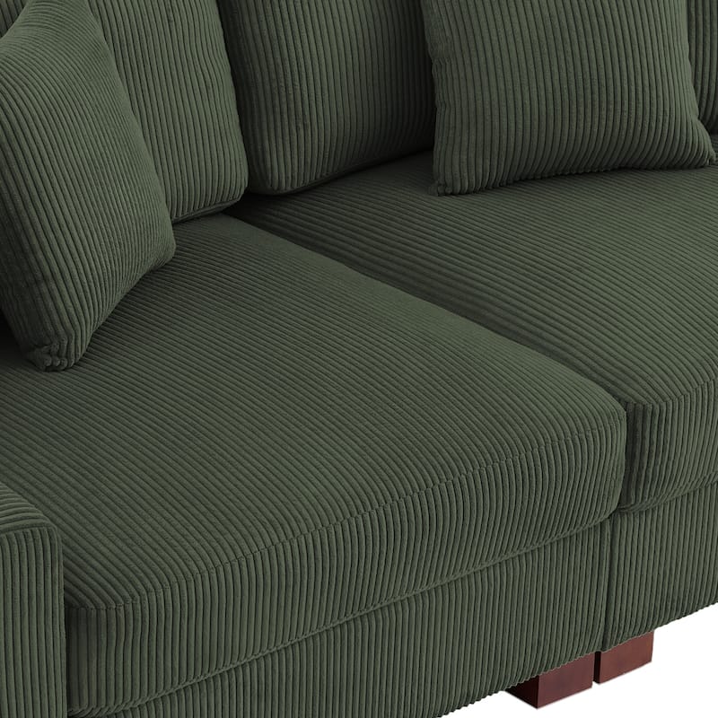Oversized Modular Sectional Sofa Set with Pillows for Living Room