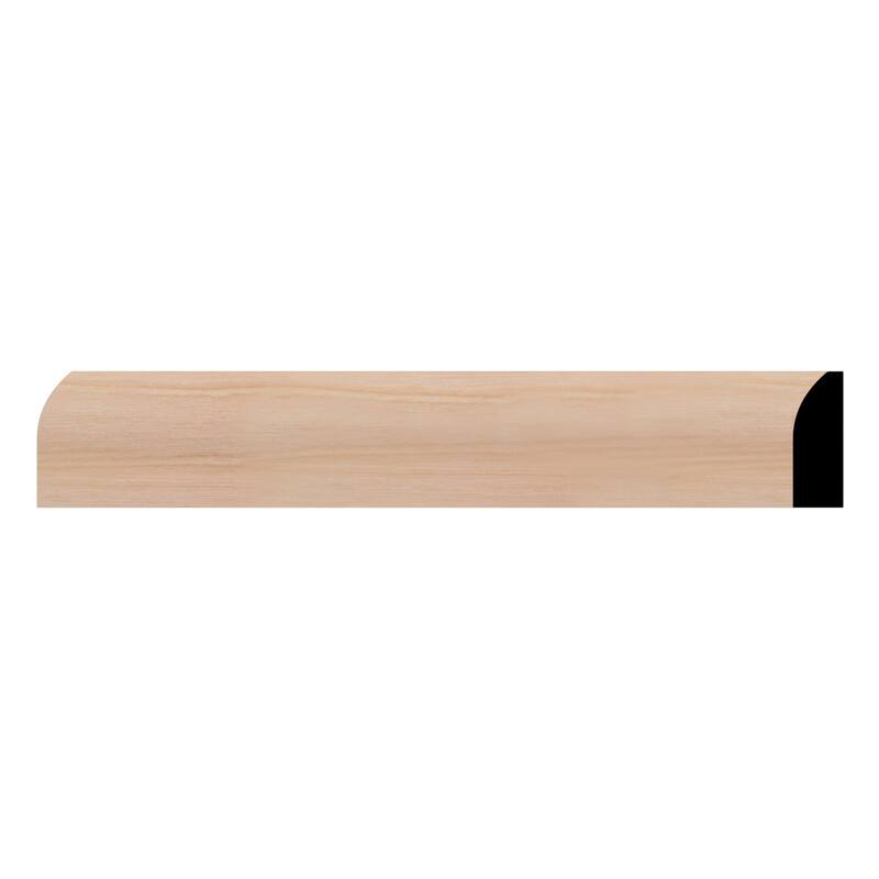 WM827: 3/8-in D x 1-1/4-in W x 96-in L Americraft Solid Hardwood Stain Grade Modern Stop Moulding - Cherry