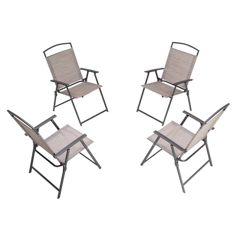VredHom Outdoor 4-Piece Patio Dining Folding Chairs