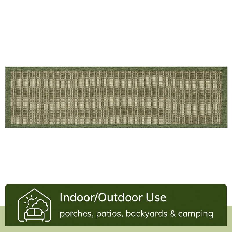Well Woven Medusa Odin Indoor Outdoor Border Solid Area Rug