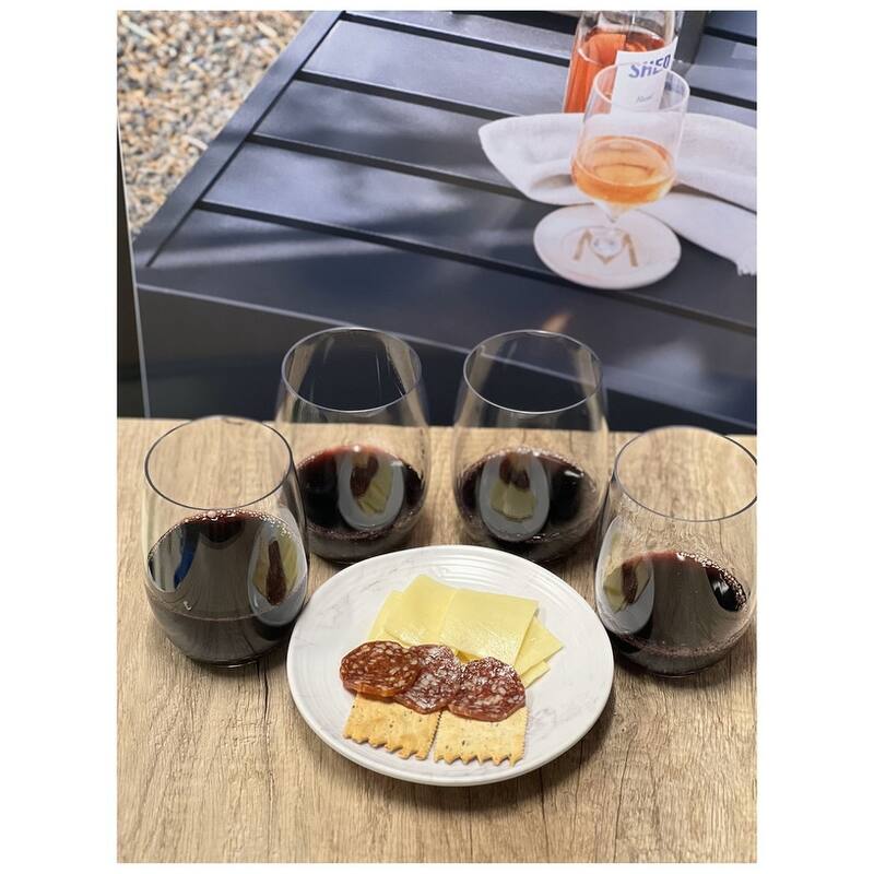 Plastic Wine Glasses Set of 4