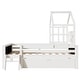 preview thumbnail 13 of 12, Full Size Platfrom Bed with Ladder and Drawers,House Design Bed with Blackboard