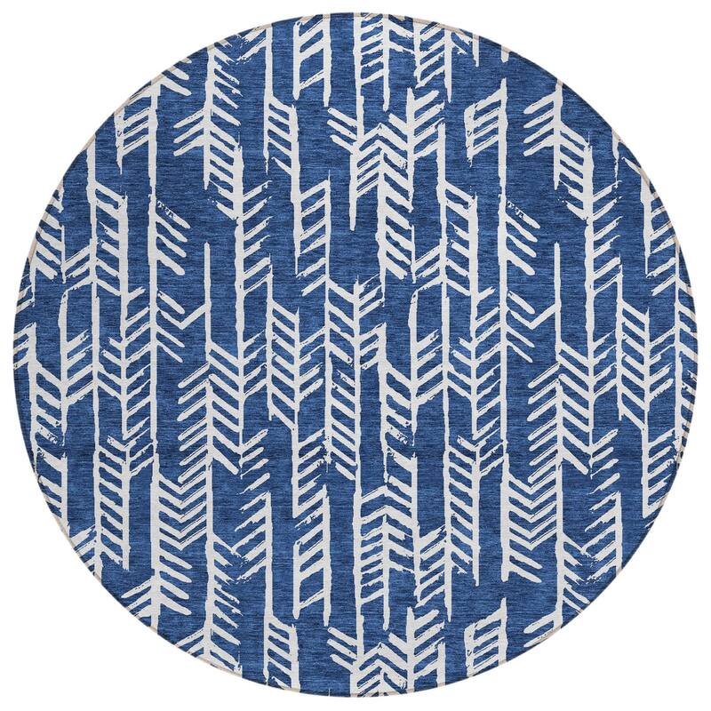 HomeRoots Tribal Transitional Rectangle Outdoor Rug