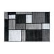 preview thumbnail 56 of 135, World Rug Gallery Contemporary Modern Boxed Color Block Area Rug