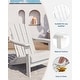 preview thumbnail 35 of 38, Folding Adirondack Chair, Outdoor Wooden Lounge Chair, Modern Lounger Adirondack Chair Ergonomic Extended Backrest