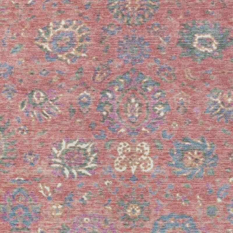 HomeRoots Floral Traditional Rectangle Outdoor Rug