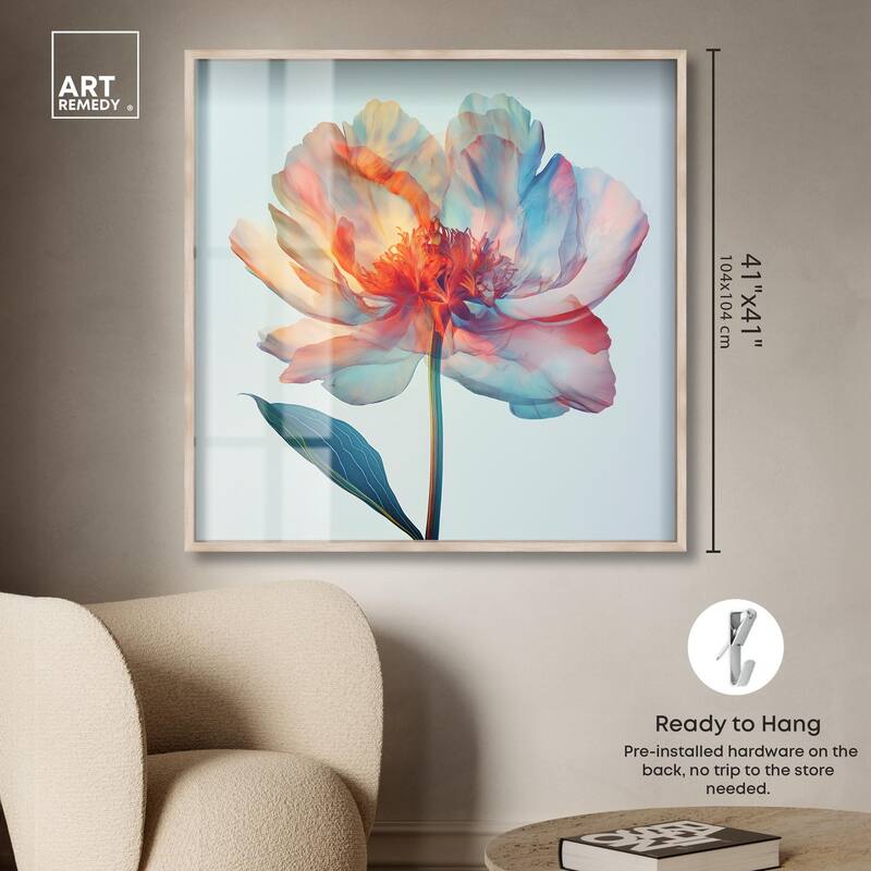 Peony Phases Shadowbox by Art Remedy