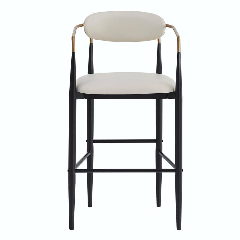 Modern Counter Stool Set - Comfortable, Sturdy Iron Frame