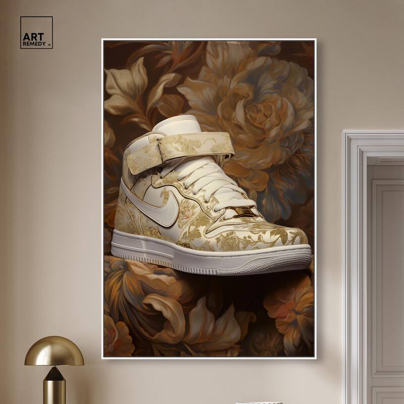 Baroque Sneaker Canvas by Art Remedy