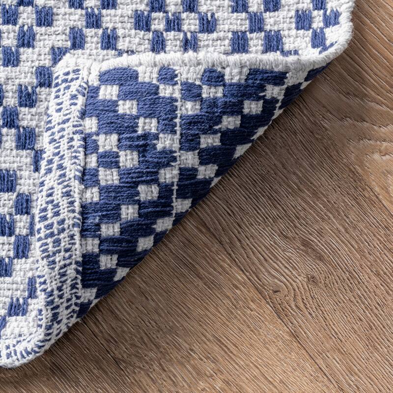 Nuloom Handmade Flatweave Geometric Cotton Area Rug