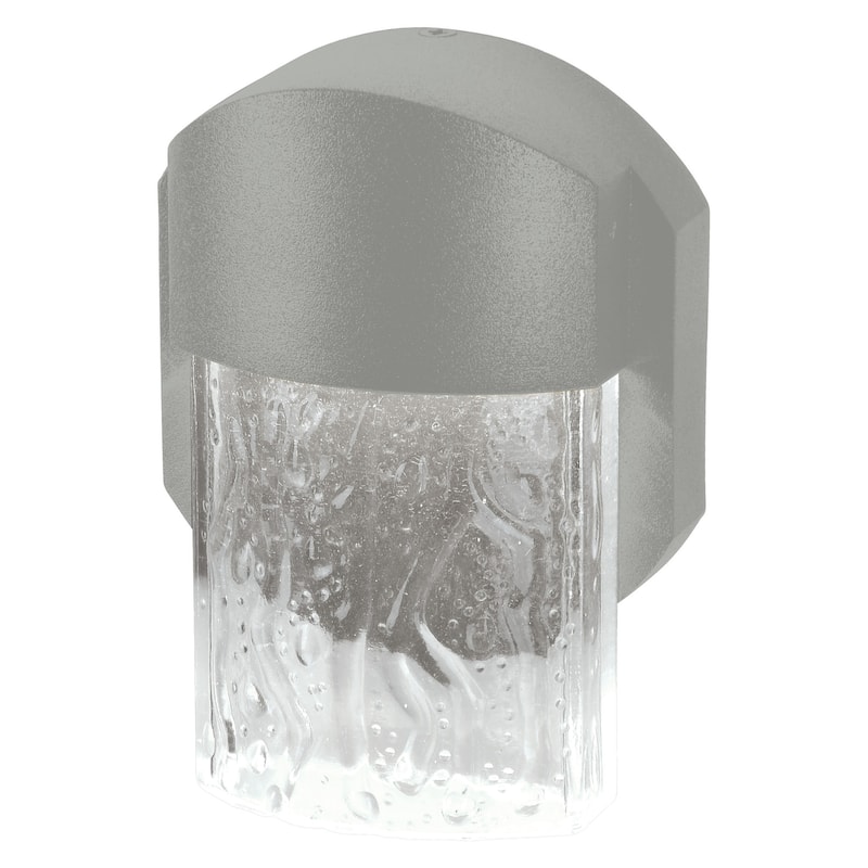 Access Lighting Mist 6" Tall LED Outdoor Wall Sconce - 3000K - Satin / Clear