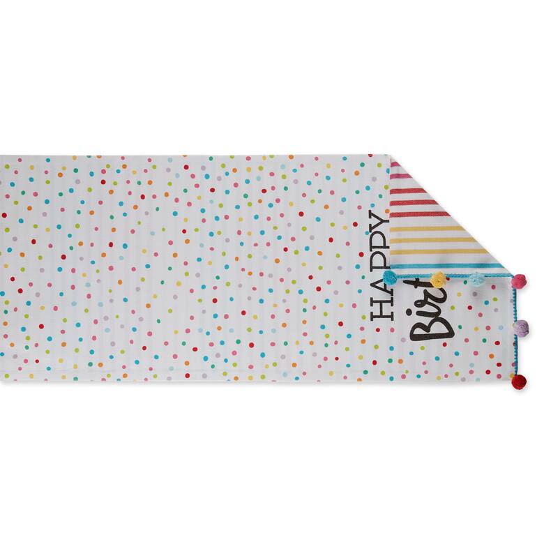 Happy Birthday Embellished Table Runner