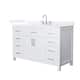 Option White / White Quartz Top / Brushed Nickel Hardware