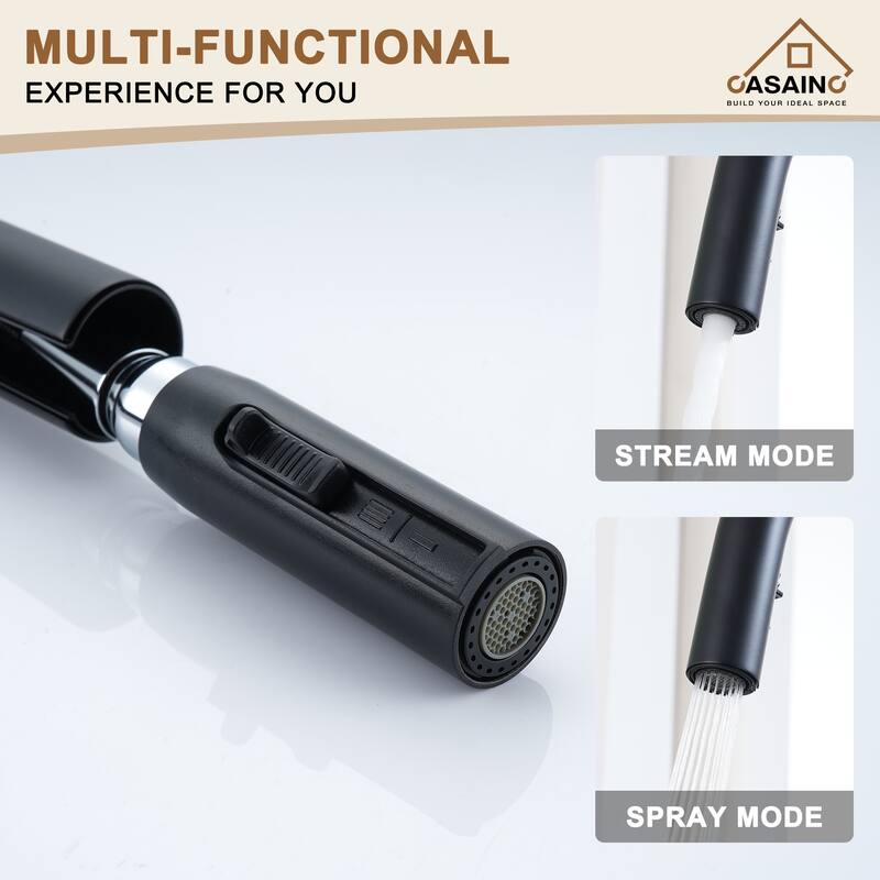 Single Handle Pull-Down Sprayer Kitchen Faucet