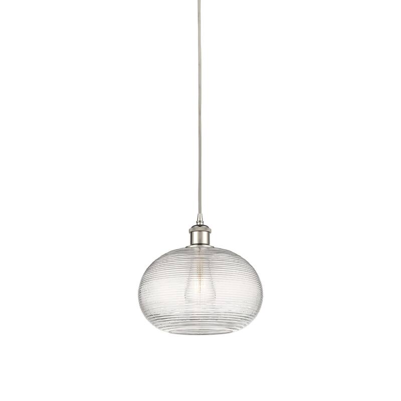 Innovations Lighting 516-1P-10-10 Ithaca Pendant Ithaca 10" Wide - Polished Nickel