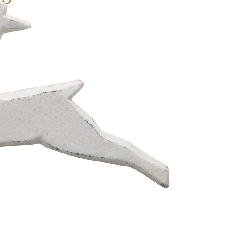 Handmade Paper Mache Deer Ornament