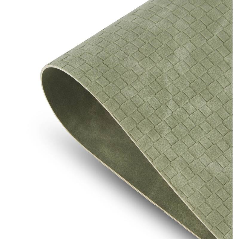 Dainty Home Sorento Faux Leather Reversible Rectangular Placemat Set - N/A