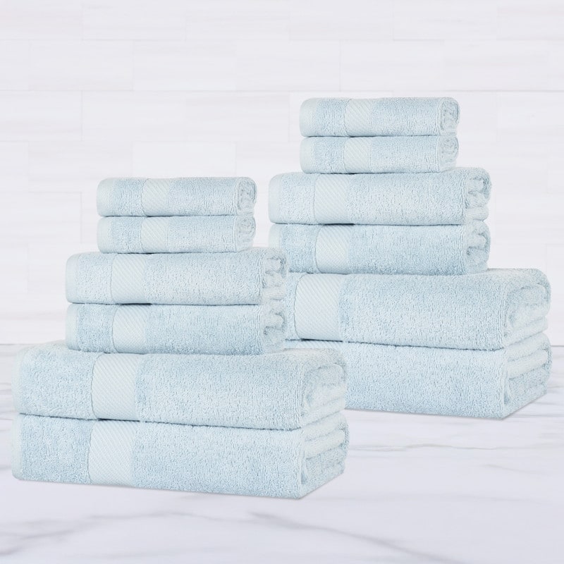 Superior Ismailia Egyptian Cotton 12-Piece Towel Set