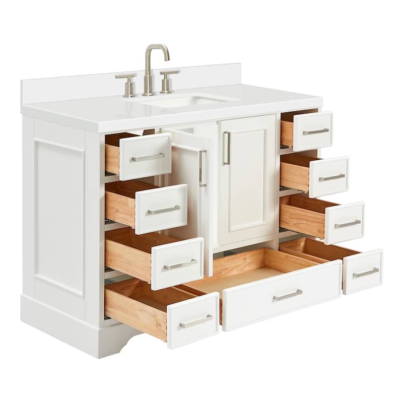 Ariel M049SWQRVO Stafford 49" Free Standing Single Basin Vanity Set