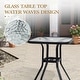 preview thumbnail 8 of 11, Outdoor Bar Stools Patio Bar Chairs and Glass Bar Table with Umbrella Hole