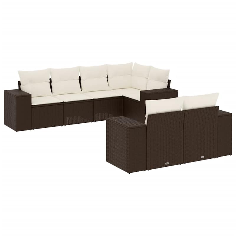 vidaXL Garden Sofa Set - 24.4 x 32.7 x 27.2