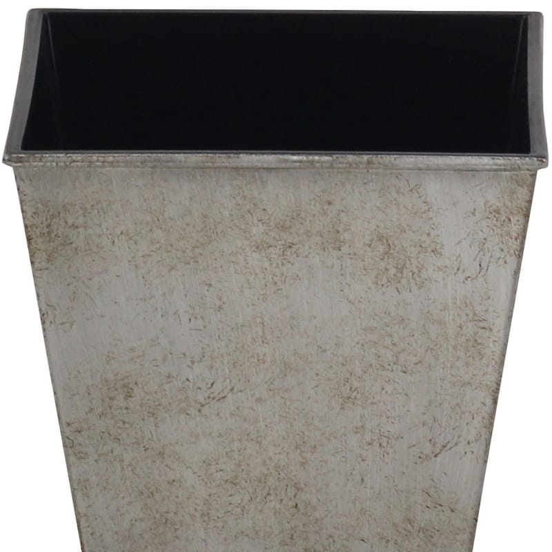 HomeRoots 5" Gray Recycled Plastic Indoor Outdoor Rectangular Nursery Pot