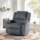 preview thumbnail 2 of 79, Vegan Leather Upholstered Push Back Manual Recliner Chair