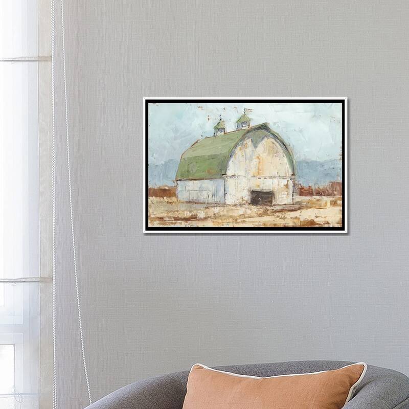 iCanvas "Whitewashed Barn III" by Ethan Harper Framed Canvas Print