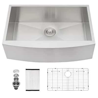 30 Inch Kitchen Sink Stainless Steel 18 gauge Apron Front Kitchen Sink - 30 x 20