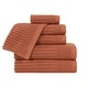 preview thumbnail 29 of 97, Superior Soho Ribbed Cotton 6-Piece Assorted Towel Set